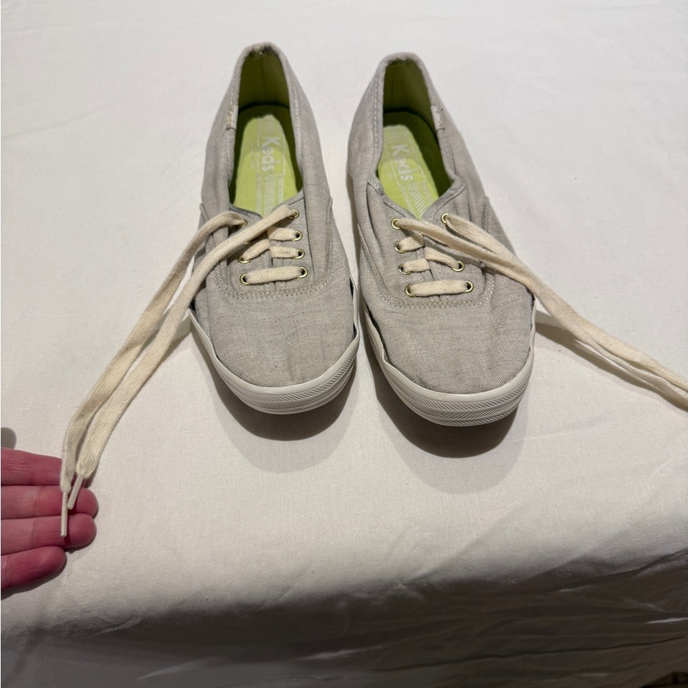Keds Women's Light Gray Canvas Sneakers